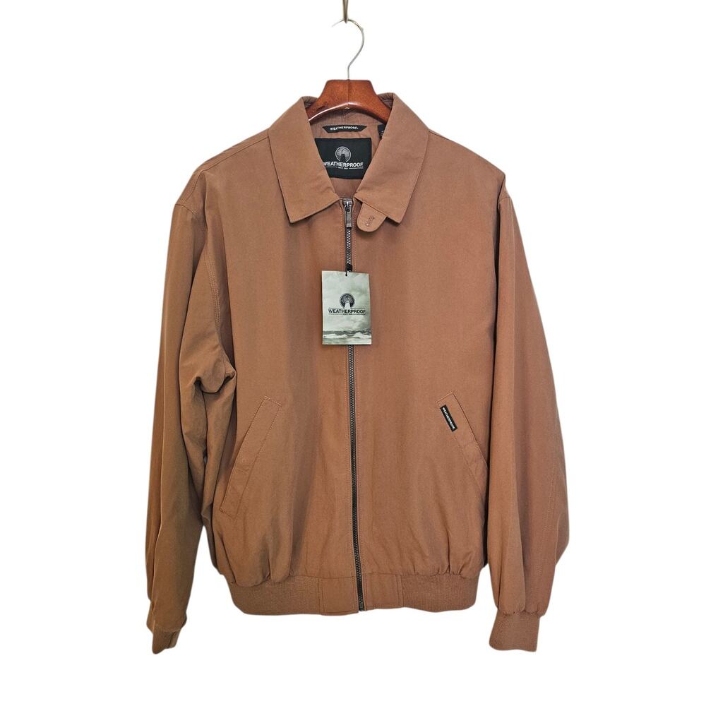 Weatherproof NWT Microfiber Clay Classic Golf Windbreaker Bomber Jacket